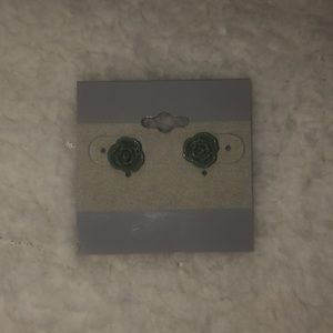 Light Turquoise flower studs